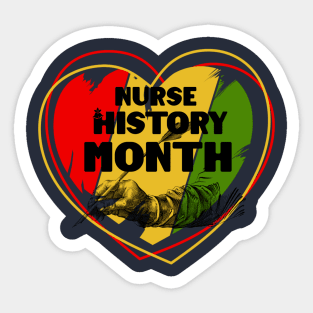 Nurse Black History Month Love Sticker